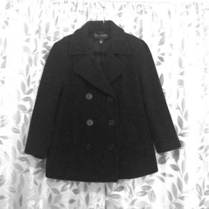 London Fog Black Peacoat